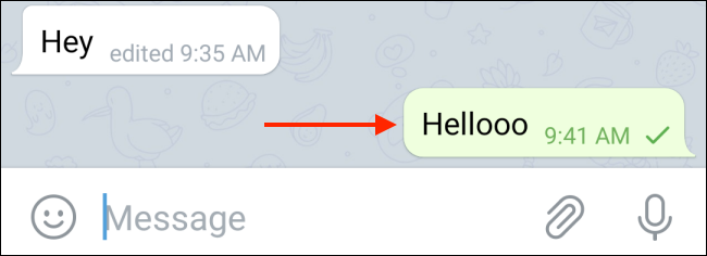 在Android 上的Telegram 中點擊並按住訊息